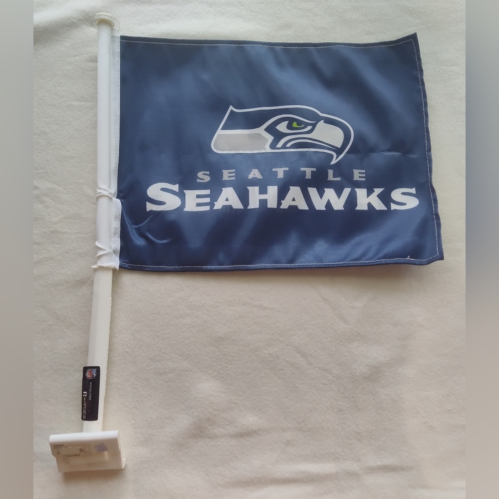 Seattle Seahawks Car Window Flag Football NFL